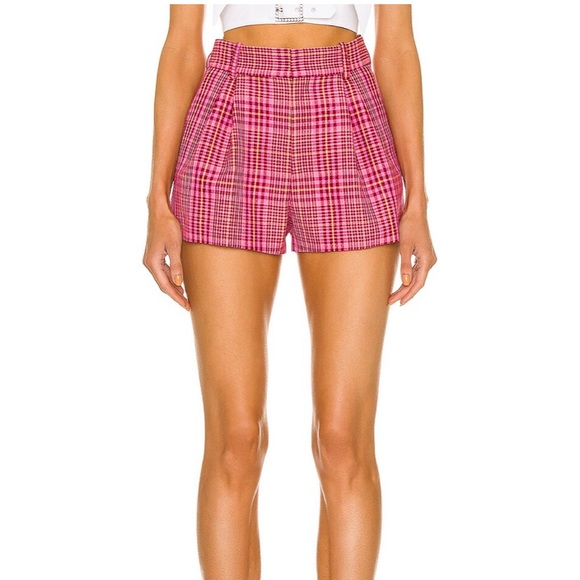 AREA Nameplate High Waisted Short Wool and Polyster - Picture 2 of 8